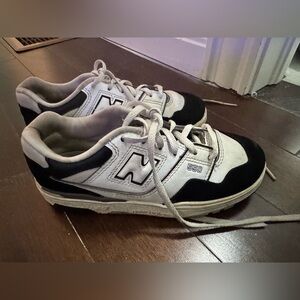 New Balance 550 Classic Black and White Sneakers